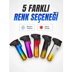 AsilTech Gaz Dolumlu Rüzgar Dayanıklı Pürmüz Çakmak Ayarlı Alev Güçlü Performans