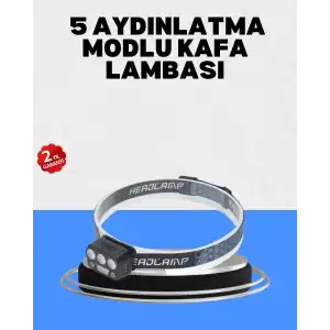 AsilTech Gece Koşusu İçin LED Kafa Lambası El Sensörlü