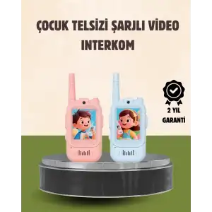 AsilTech Görüntülü Walkie Talkie Çocuklar İçin Video İnterkomlu Oyuncak