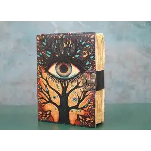 AsilTech Göz Tasarımlı Deri Defter