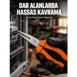 AsilTech Güçlü Kavrama Sunan Profesyonel Uzun Çeneli Dövme Çelik Kargaburun