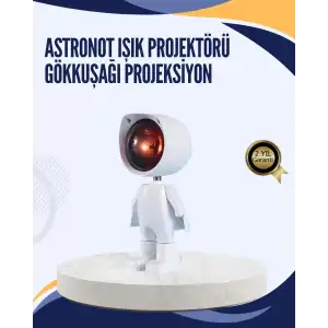 AsilTech Gün Batımı Efekti Sunan Astronot LED Masa Lambası