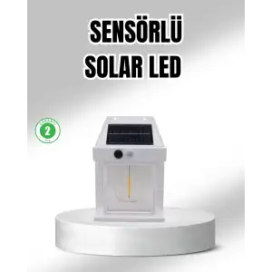 AsilTech Güneş Enerjili Dış Mekan Sensörlü Duvar Lambası IP65 Su Geçirmez