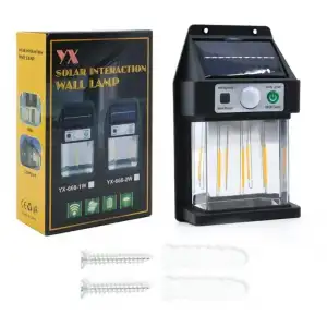 AsilTech Güneş Enerjili Hareket Sensörlü Duvar Lambası