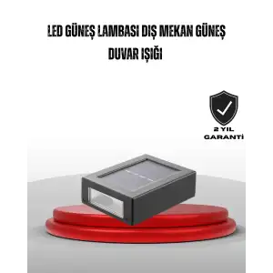 AsilTech Güneş Enerjili Su Geçirmez LED Duvar Lambası