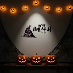 AsilTech Happy Halloween Temalı Duvar Stickerı