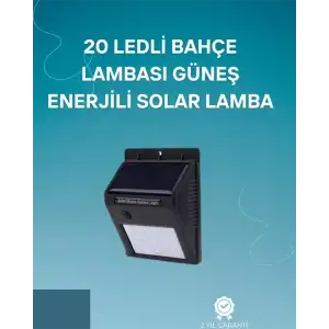 AsilTech Hareket Sensörlü Solar Lamba | 120° Algılama Açısı, 3-4 Metre Mesafe, Suya Dayanıklı LED