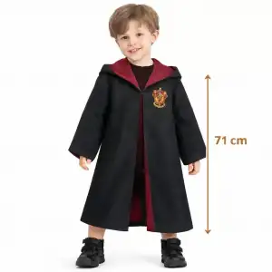 AsilTech Harry Potter Tarzı Çocuk Cübbesi 2-4 Yaş