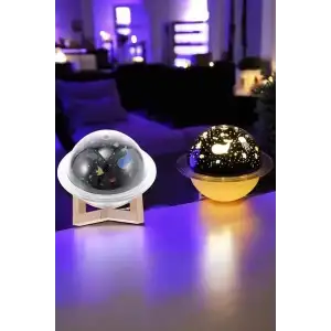 AsilTech Hava Nemlendirici Masa ve Gece Lambası USB Projeksiyon Aromaterapi