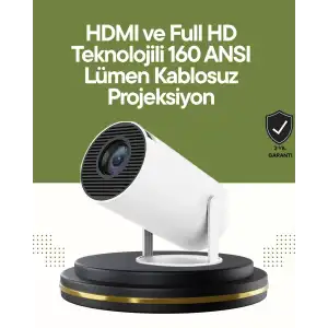 AsilTech HDMI ve USB Girişli Uzun Ömürlü Ampullü Projeksiyon