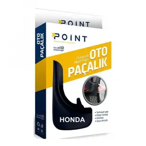 AsilTech Honda Paçalık Tozluk Çamurluk Universal Siyah 2li