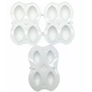 AsilTech İçli Köfte Yapma Kalıbı - 4lü - Plastik