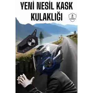 AsilTech Intercom Kask Kulaklığı ANC Özelliği Yüksek Ses Kaliteli Bluetooth Kulaklık