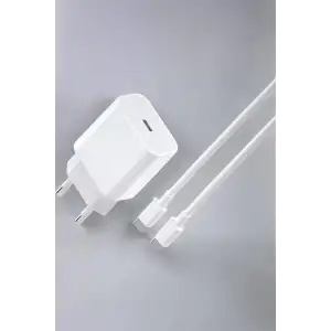 AsilTech İOS Uyumlu Type-C Girişli Hızlı Şarj 15/15 Pro Max Adaptör ve Kablosu