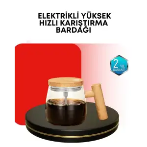 AsilTech IP6 Su Geçirmez Şarjlı Kupa – 3D Karıştırma, Sabit Sıcaklık, 400 ml