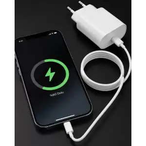 AsilTech iPhone 14 13 12 Mini 11 XR XS X 20W Hızlı Şarj Adaptörü