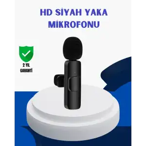 AsilTech iPhone İçin Çift Mikrofonlu Telsiz Yaka Mikrofonu 360 Derece HD Ses