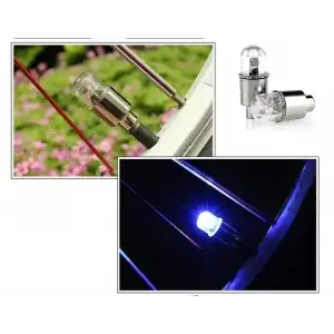 AsilTech Işıklı Bisiklet Araba Sibop Kapağı 2 Adet