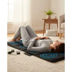 AsilTech Isıtmalı Masaj Minderi 5 Masaj Modu ve 3 Seviye Yoğunluk