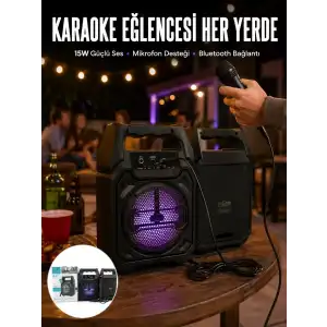 AsilTech Kablosuz 6.5 İnç TWS Bluetooth Hoparlör Yeni Nesil
