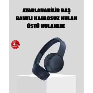 AsilTech Kablosuz Bluetooth Kulaklık 5.0 18 Saat Kullanım Dinamik Sürücü Siyah
