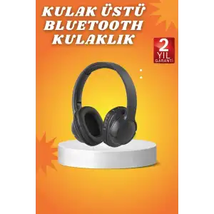 AsilTech Kablosuz Bluetooth Kulaklık Kulak Üstü Mikrofonlu 5.0 Bluetooth ANC Özelliği