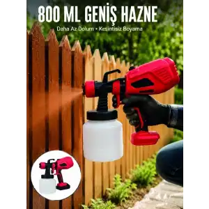 AsilTech Kablosuz Kullanım Sunan Şarjlı Boya Püskürtme Tabancası