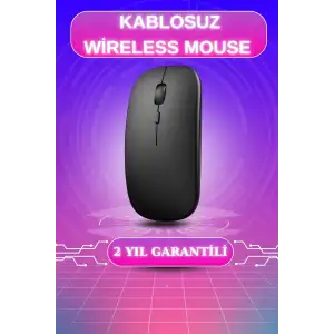 AsilTech Kablosuz Mouse Fare Şarjlı Bluetooth Wireless Çift Modlu Sessiz