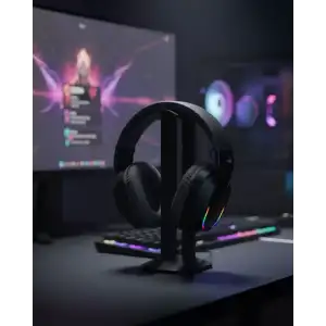 AsilTech Kablosuz Oyuncu Kulaklığı RGB Aydınlatmalı Bluetooth Mikrofonlu Gaming Headset