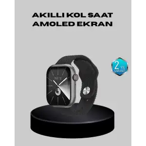 AsilTech Kablosuz Şarjlı Akıllı Saat Bluetooth Arama Bildirim Destekli Uzun Pil Ömürlü