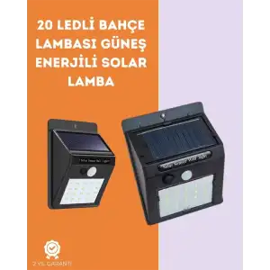 AsilTech Kablosuz Solar LED Lamba | Bahçe, Veranda, Merdiven Işığı, Otomatik Aç-Kapa Sensörlü