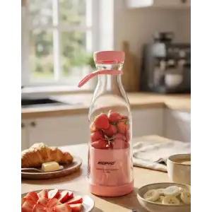 AsilTech Kablosuz Taşınabilir Blender Smoothie Milkshake Hazırlama Tek Tuş Kullanım