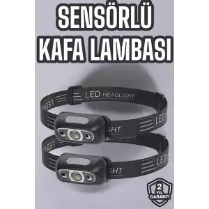 AsilTech Kafa Lambası Kamp Lambası Led Işık Şarjlı Ayarlanabilir
