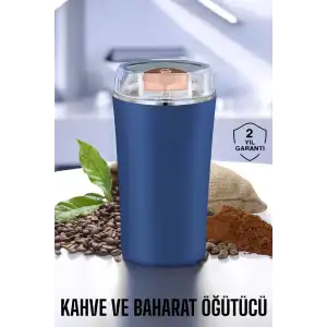 AsilTech Kahve Ve Baharat Öğütücü Dayanıklı Paslanmaz Çelik Kolay Kullanım