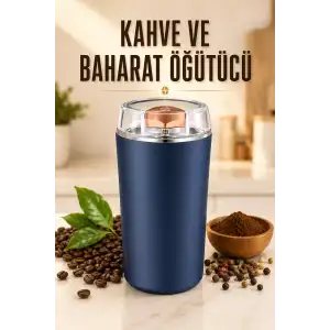 AsilTech Kahve Ve Baharat Öğütücü Paslanmaz Çelik Dayanıklı Kolay Kullanım