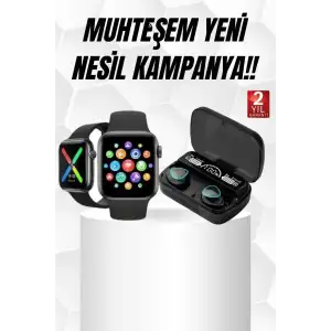 AsilTech Kaliteli Akıllı Saat ve Kaliteli Bluetooth Kulaklık ANC Özelliği Uzun Pil Ömrü