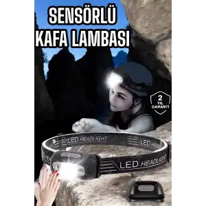 AsilTech Kamp Lambası Led Işık Kafa Lambası Balıkçı Lambası Ayarlanabilir