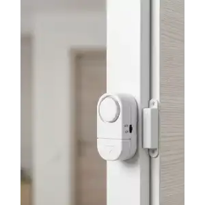 AsilTech Kapı Pencere Alarmı Manyetik Sensörlü 90 dB Güçlü Sesli Güvenlik Alarm Sistemi
