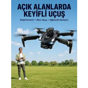 AsilTech Katlanabilir Çift Kameralı Drone ile Havadan Fotoğraf ve Video Çekimi