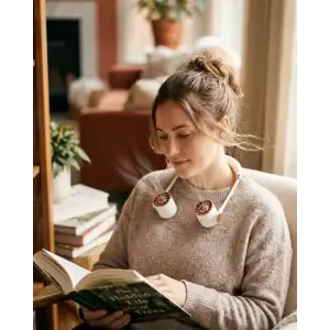 AsilTech Katlanabilir Gövdeli Uzun Ömürlü Şarjlı Mini Fan