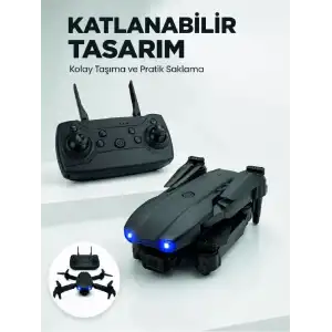 AsilTech Katlanabilir Kamera Drone 4K HD Görüntü, Hover Özelliği ve Uzaktan Kumanda