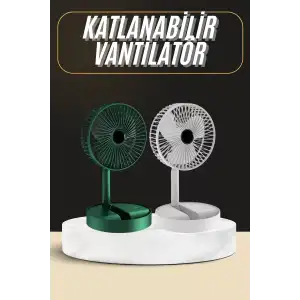 AsilTech Katlanabilir Usb Şarjlı Masaüstü Soğutucu Mini Fan Telefon Tutucu