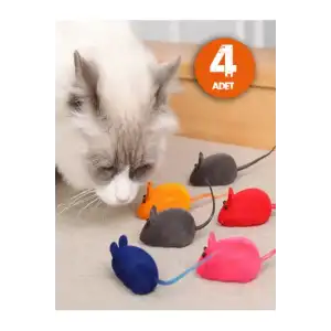 AsilTech Kedi Eğitim Oyun Faresi 4 Adet
