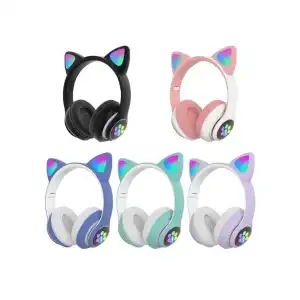 AsilTech Kedi Figürlü Bluetooth Kulaklık