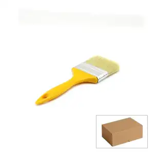 AsilTech Kestirme Boya Fırçası - 70 mm - Sarı Saplı - No 3