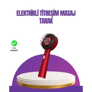AsilTech Kırmızı LED Işıklı Saç Derisi Masaj Aleti