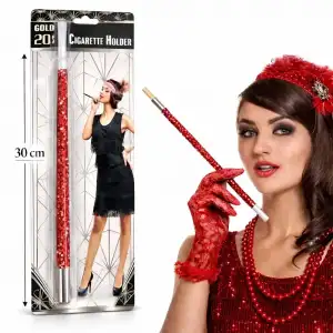 AsilTech Kırmızı Payetli Sigara Tutacağı