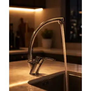 AsilTech Kolay Montajlı Musluk 360 Derece Dönen Başlık ve Ergonomik Tek Kol Sistemi