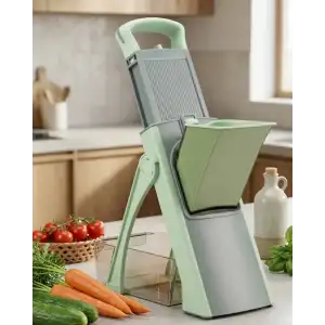 AsilTech Kompakt Katlanabilir Paslanmaz Çelik Mutfak Rendesi