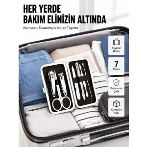 AsilTech Kompakt Tasarımlı El ve Ayak Bakım Seti